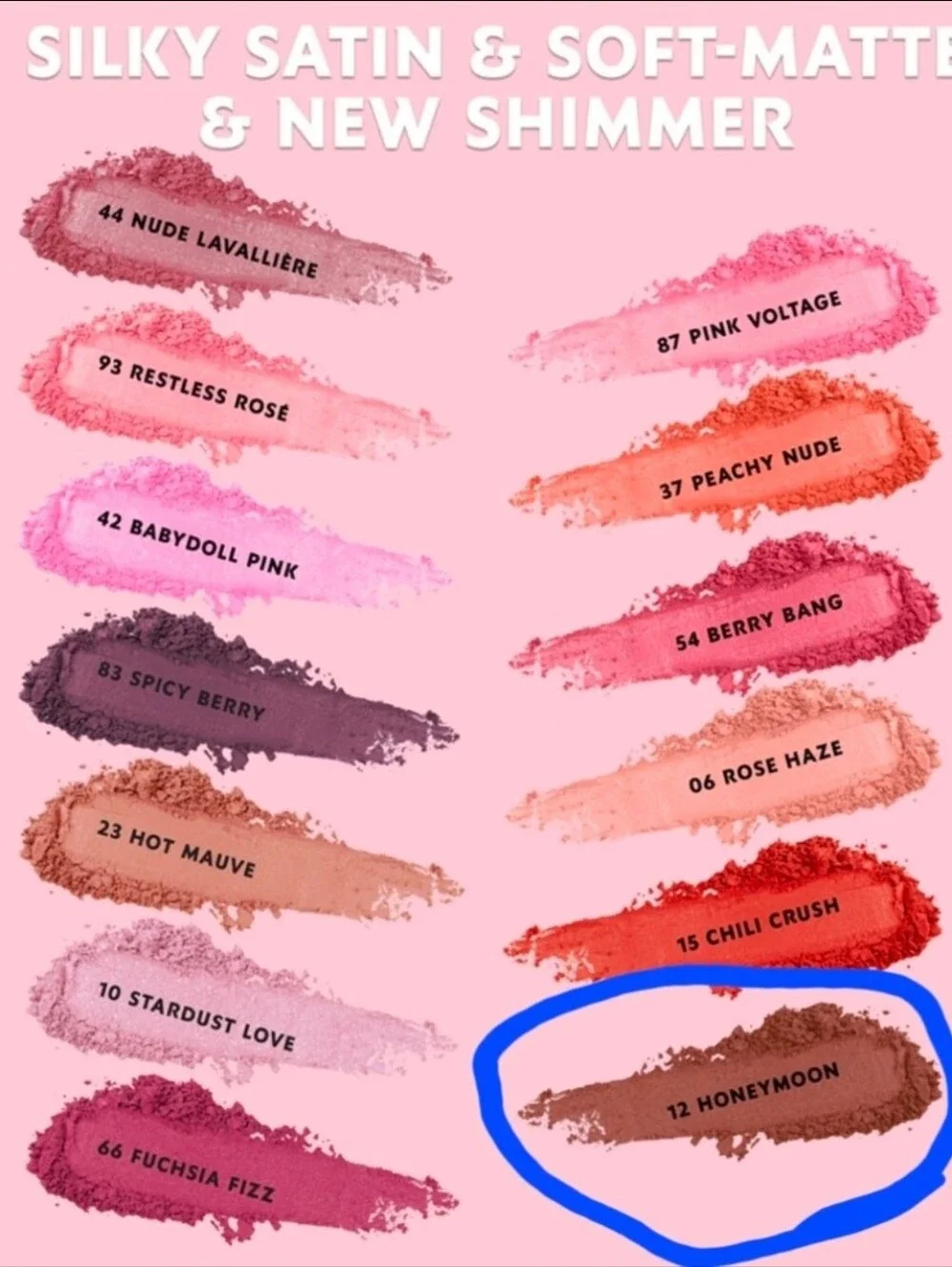 MAKE ME BLUSH 24H BUILDABLE BLURRING POWDER BLUSH 12 HONEY MOON. 💥NEW💥